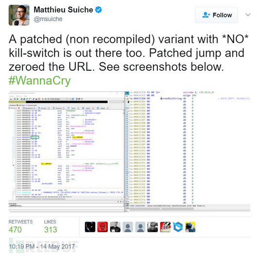 ȫȫSᘌ(du)Wannacryx푑(yng)c̎÷R